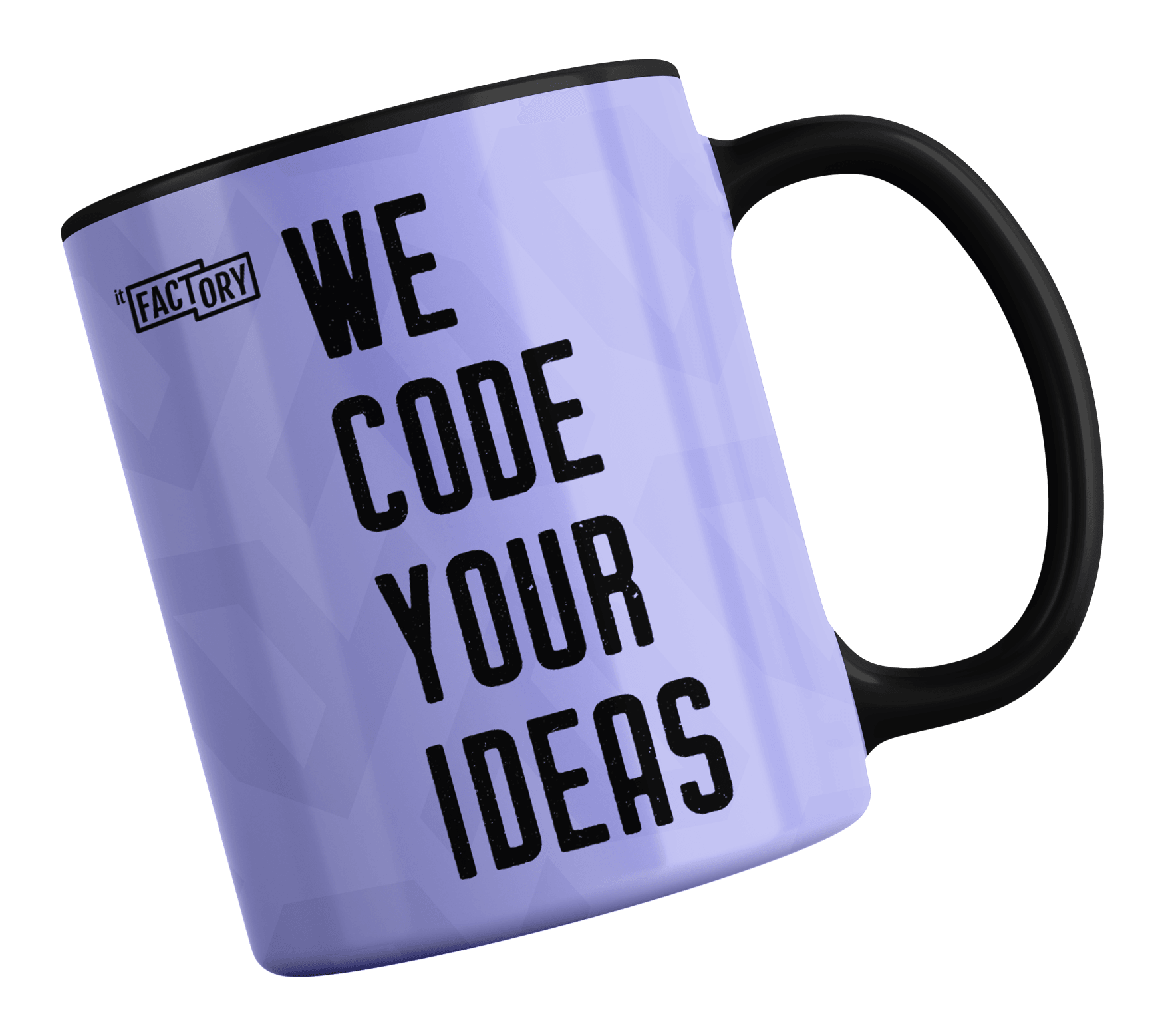 Visual identity mockup on mug
